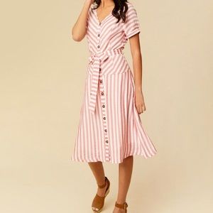 NWT Altar’d State Striped Midi Dress